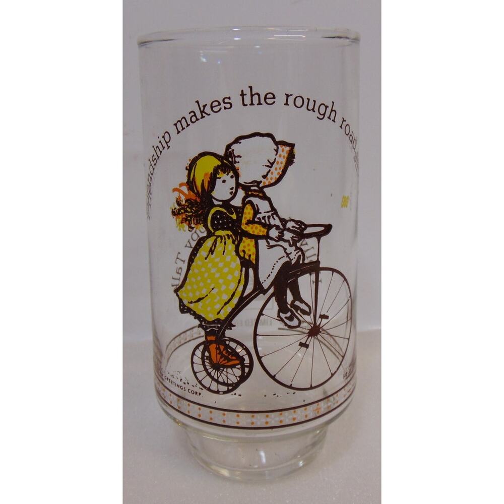 Holly Hobbie Happy Talk Coca-Cola Collector Friendship Glasse Limited Edition